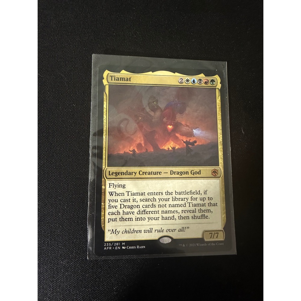 Magic The Gathering Tiamat Standard‎ Gold EX Adventures Forgotten Realms 235/281